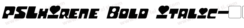 PSLxIrene Bold Italic字体转换